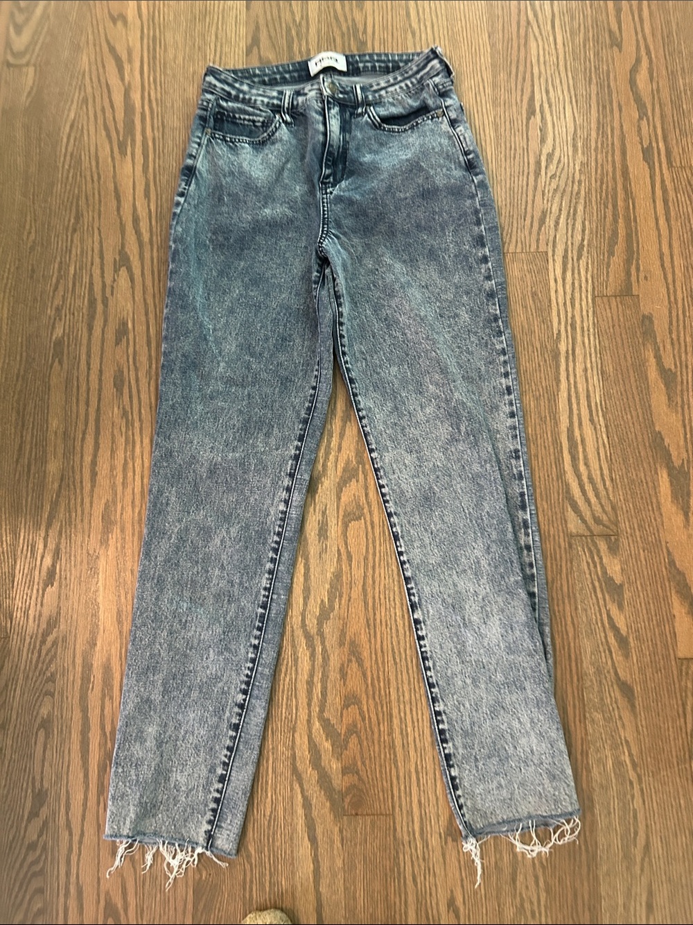 RSQ size 28 stretch vintage mom High-Rise Acid Wash Women’s Jeans - Blue